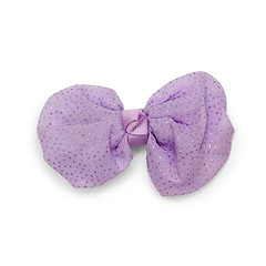 Image showing  purple bow-tie butterfly bow isolated