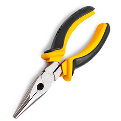 Image showing pliers yellow tool isolated on white background