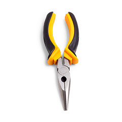 Image showing pliers yellow tool isolated 