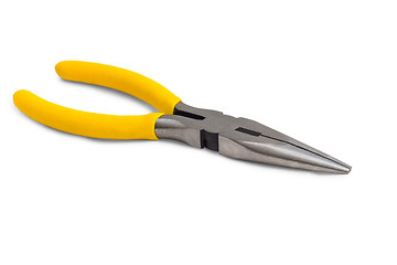 Image showing tool yellow pliers isolated on white