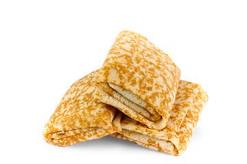 Image showing pancakes isolated on a white background