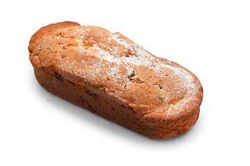 Image showing cupcake tasty brown baking on white background