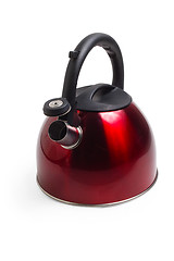 Image showing kettle red isolated utensils appliance kitchen asian hot design