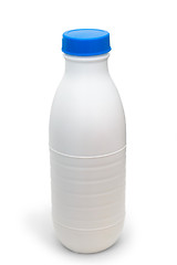 Image showing plastic milk bottle isolated on white