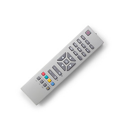 Image showing TV remote control isolated