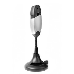 Image showing Web camera on a stalk on a white background