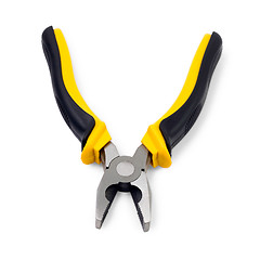Image showing Yellow pliers isolated on white background