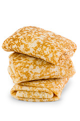 Image showing fried pancakes isolated on white background