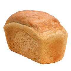 Image showing loaf of bread russian isolated on white (clipping path)