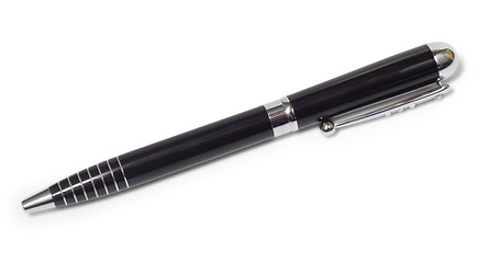 Image showing black ballpoint pen isolated on white background