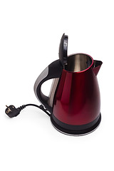 Image showing kettle electric red isolated utensils appliance kitchen asian ho