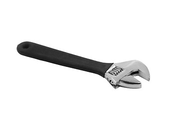 Image showing spanner adjustable wrench isolated on a white background clippin