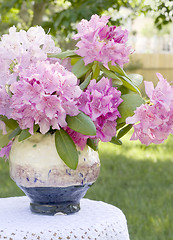 Image showing Flowers and vase