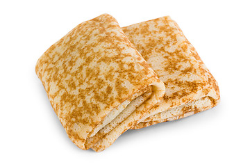 Image showing fried pancakes isolated on white background