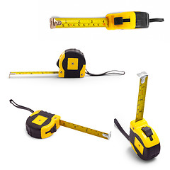 Image showing tape set measure isolated tool meter construction