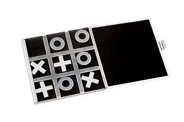 Image showing tic-tac-toe symbols of masculine and feminine play clipping path