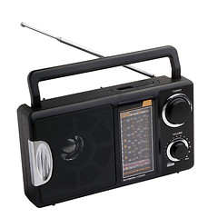 Image showing black radio isolated on white background