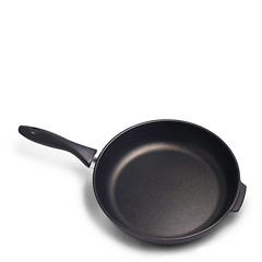 Image showing black kitchen pan isolated on white background