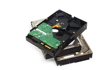 Image showing s-ata hard drive isolated on white background