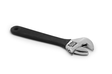 Image showing spanner adjustable wrench isolated on a white background