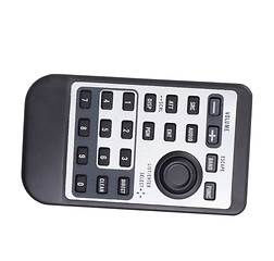 Image showing tv remote black control black on white clipping path