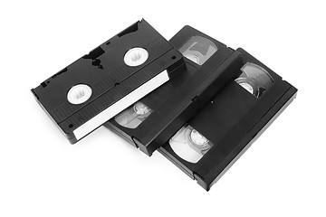Image showing classic vhs tape isolated on a white background