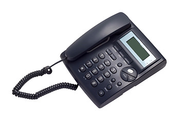 Image showing modern business phone isolated on white background clipping path