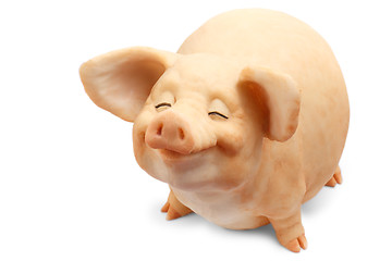 Image showing pig figurine isolated on white background