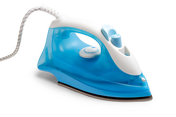 Image showing flatiron steam iron isolated on white background