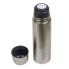 Image showing thermos isolated on white (clipping path)