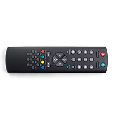 Image showing remote control tv black white background