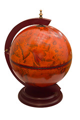 Image showing antique globe isolated on white background