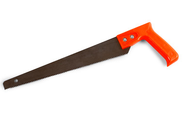 Image showing hacksaw saw orange isolated on a white background