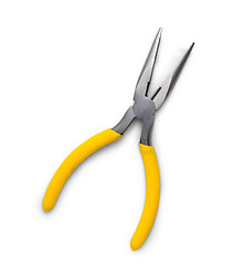 Image showing yellow toothed pliers isolated on white background