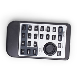 Image showing tv remote black control black on white