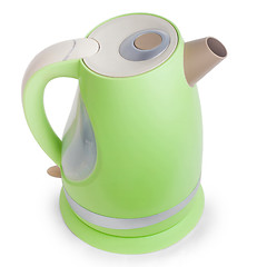 Image showing electric green tea kettle isolated