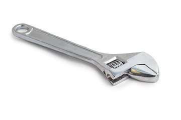 Image showing wrench monkey key tool isolated on a white background