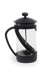 Image showing glass teapot kettle tea shiny plastics isolated