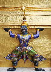 Image showing Statue at the Grand Palace, Bangkok, Thailand.