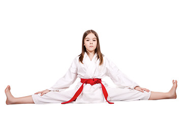 Image showing Girl doing the splits