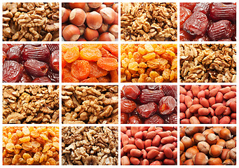 Image showing Dried fruits and nuts