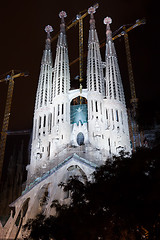 Image showing Sagrada Familia in Barcelona