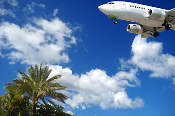 Image showing Plane at exotic destination