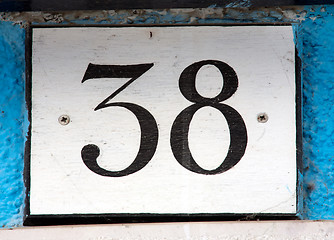 Image showing house number sign