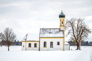 Image showing winter scenery church