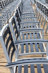 Image showing Row of Empty Chairs