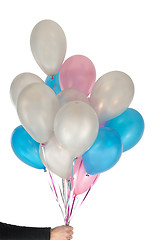 Image showing Hand and balloons