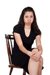 Image showing Woman on chair