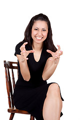 Image showing Woman on chair