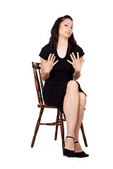 Image showing Woman on chair